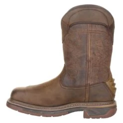 Men's Rocky Square Toe Western Boots -SafeStep Outfitters 4 650 rocky square toe western boots distressed brown