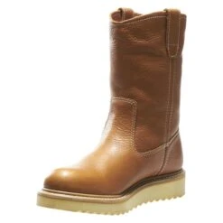 Men's Wolverine 10" Wedge Heel Wellington Boots -SafeStep Outfitters 4 650 wolverine 10 wedge heel wellington brown