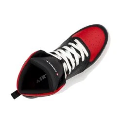 Men's Airwalk Arena Mid Composite Toe Boots -SafeStep Outfitters 5 650 airwalk arena mid composite toe boots black red