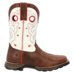 Women's Durango Maverick Steel Toe Waterproof Western Work Boots -SafeStep Outfitters 5 650 durango maverick steel toe waterproof western work boots sable brown white