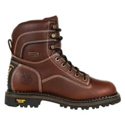 Women's Georgia Amp LT Logger Alloy Toe Waterproof Boots -SafeStep Outfitters 5 650 georgia amp lt logger alloy toe waterproof boots brown