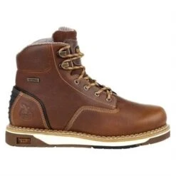 Men's Georgia AMP LT Wedge Waterproof Boots -SafeStep Outfitters 5 650 georgia amp lt wedge waterproof boots brown