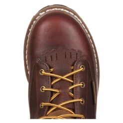 Men's Georgia Lace-To-Toe Waterproof Boots -SafeStep Outfitters 5 650 georgia lace to toe waterproof chocolate