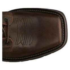 Men's Justin Original Work Boots 8" Pulley Square Toe -SafeStep Outfitters 5 650 justin original work boots 8 pulley square toe rugged tan