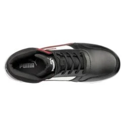 Men's Puma Safety Frontcourt MID Composite Toe Boots -SafeStep Outfitters 5 650 puma safety frontcourt mid composite toe boots black white red