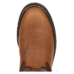 Men's Rocky 11" Original Ride Round Toe Boots -SafeStep Outfitters 5 650 rocky 11 original ride round toe aztec crazy horse bridle brown