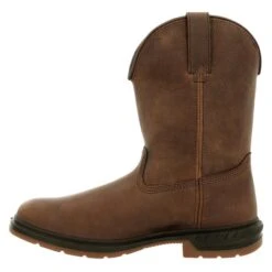 Men's Rocky Worksmart Unlined Western Boots -SafeStep Outfitters 5 650 rocky worksmart unlined western boots dark brown