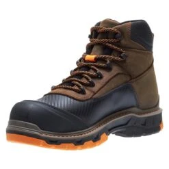 Men's Wolverine Overpass Mid Composite Toe Boots -SafeStep Outfitters 5 650 wolverine overpass mid composite toe summer brown