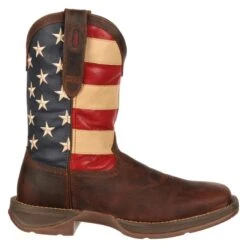 Men's Durango 12" Rebel Flag Boots -SafeStep Outfitters 6 650 durango 12 rebel flag brown union flag