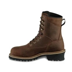 Men's Irish Setter 8" Mesabi Logger Steel Toe Waterproof Boots -SafeStep Outfitters 6 650 irish setter 8 mesabi logger steel toe waterproof brown