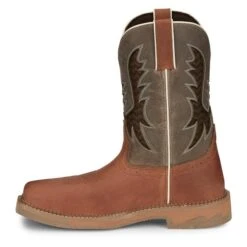 Men's Justin Original Work Boots 11" Square Toe -SafeStep Outfitters 6 650 justin original work boots 11 square toe bolt redwood