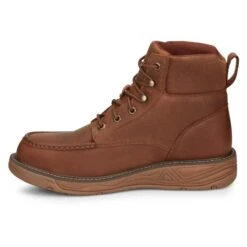 Men's Justin Original Work Boots 6" Wedge Nano Composite Toe Waterproof -SafeStep Outfitters 6 650 justin original work boots 6 wedge nano composite toe waterproof rush barley