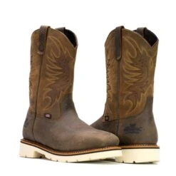 Men's Thorogood American Heritage Square Toe Wellington Steel Toe Boots -SafeStep Outfitters 6 650 thorogood american heritage square toe wellington steel toe boots crazyhorse