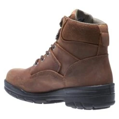 Men's Wolverine 6" Leather Durashocks Work Boots -SafeStep Outfitters 6 650 wolverine 6 leather durashocks work canyon