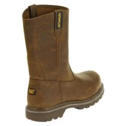 Women's CAT Revolver Steel Toe Boots -SafeStep Outfitters 7 650 cat revolver steel toe dark beige