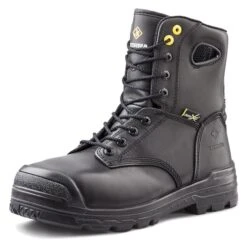 Men's Terra 8" Paladin Internal Met Guard 200G Composite Toe Waterproof Boots -SafeStep Outfitters 7 650 terra 8 paladin internal met guard 200g composite toe waterproof boots black