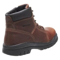 Men's Wolverine 6" Marquette Steel Toe Boots -SafeStep Outfitters 8 650 wolverine 6 marquette steel toe walnut